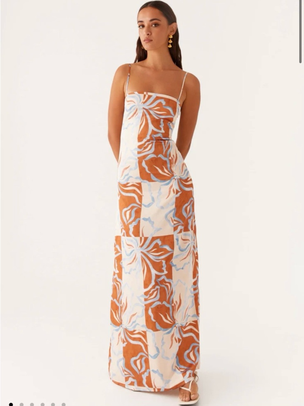 Peppermayo satin maxi dress